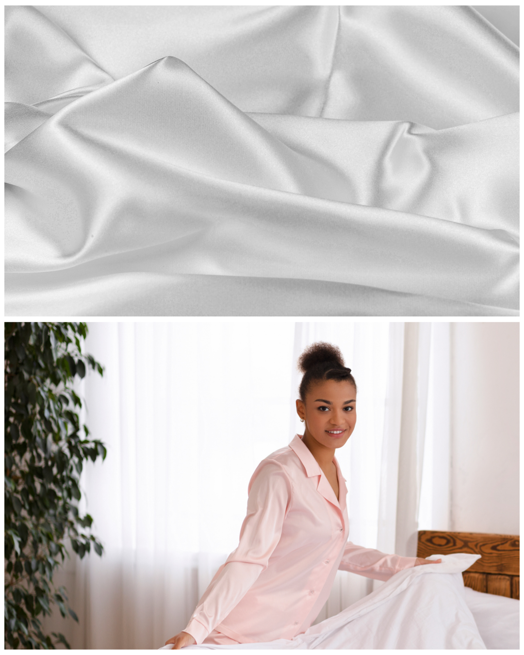 Airbnb hosts guest, atluxe comforter and bamboo bed sheets.