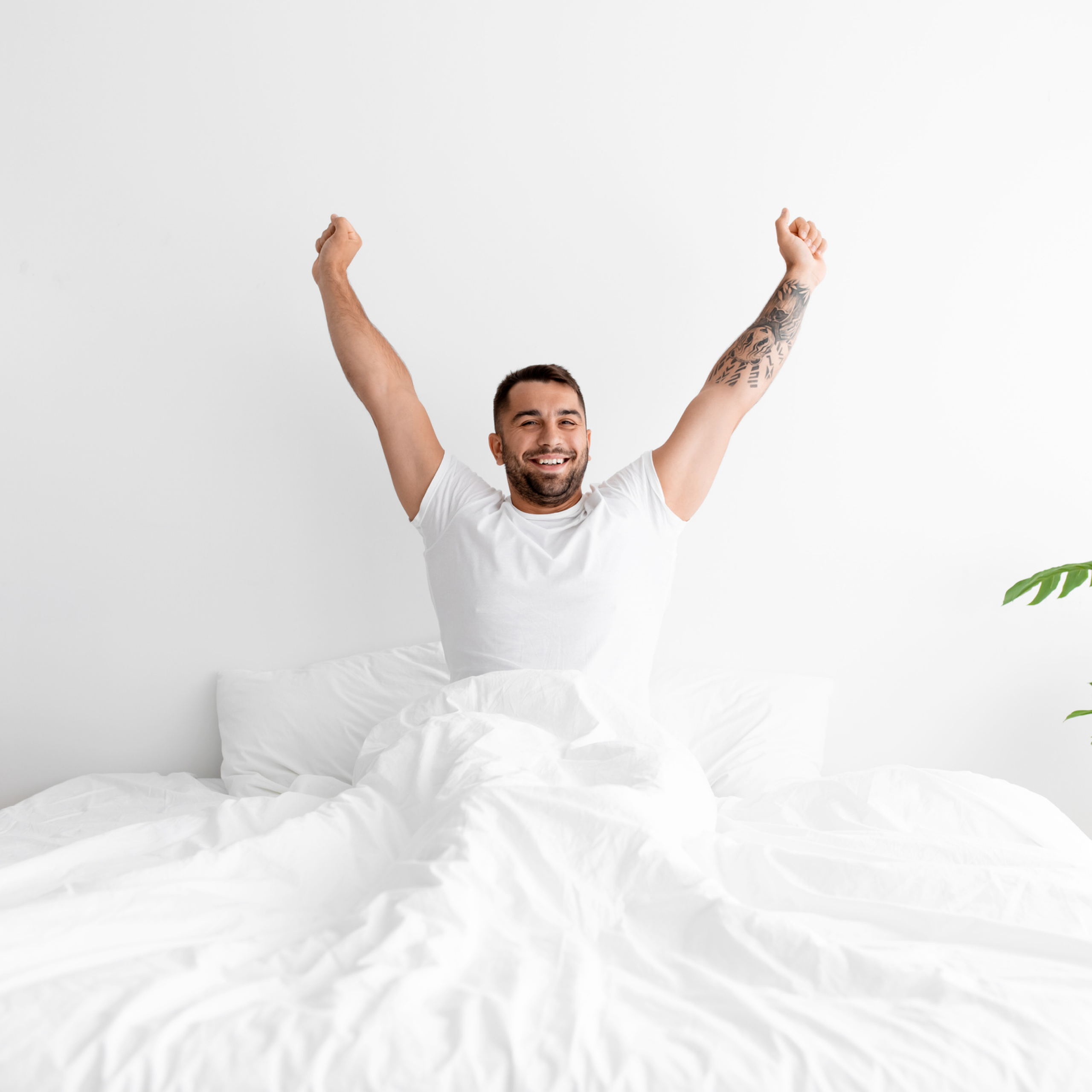 Wake up happy and refreshed. Enhance Your Airbnb with Atluxe Bedsheet, Blanket and Comforter