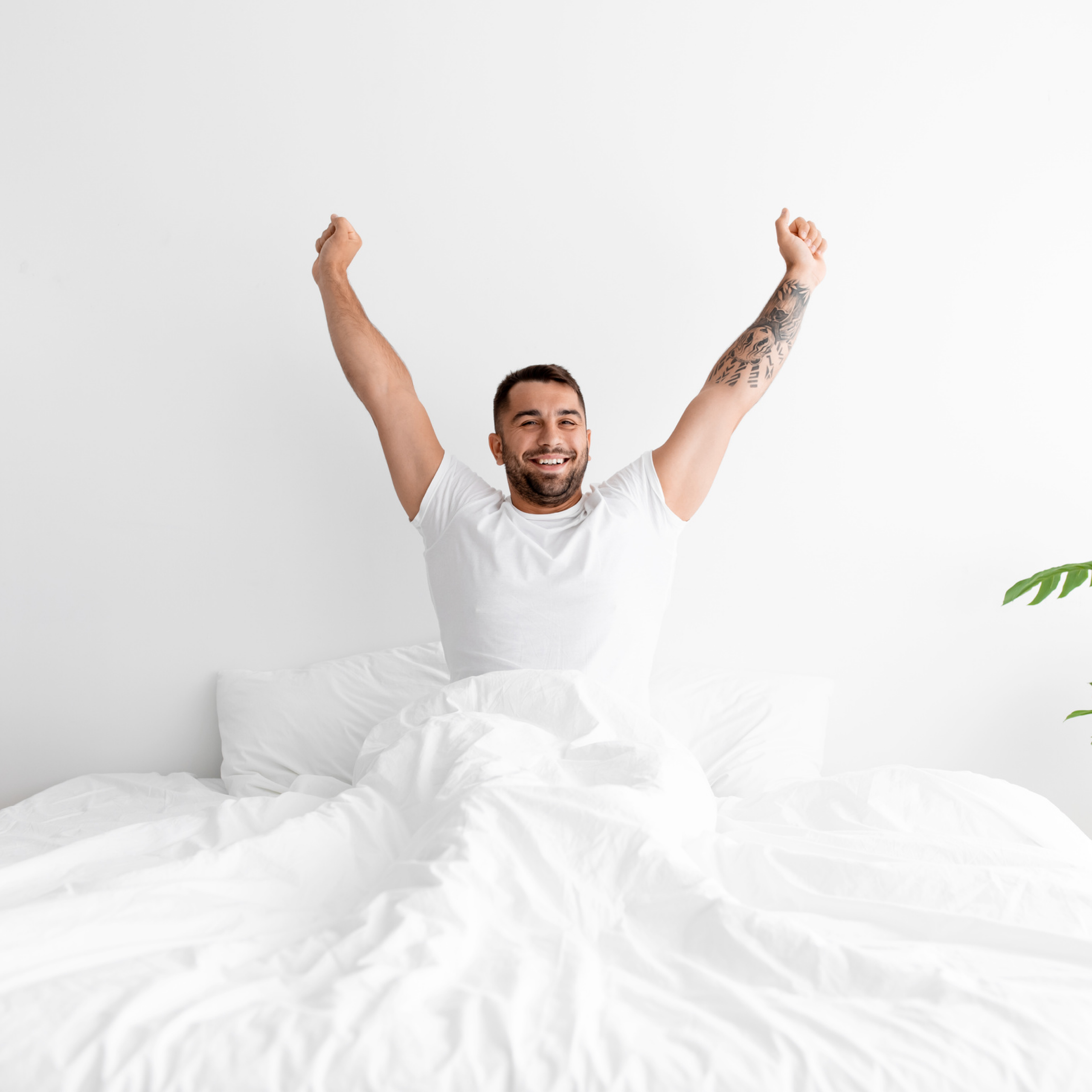 Wake up happy and refreshed. Enhance Your Airbnb with Atluxe Bedsheet, Blanket and Comforter 