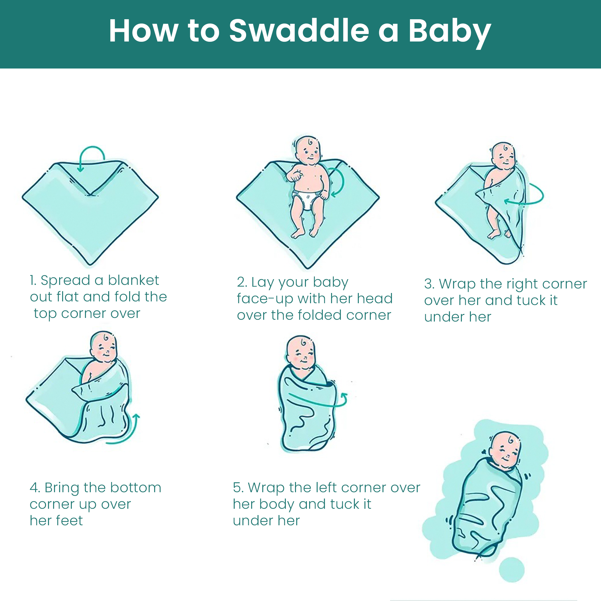 Atluxe Baby Swaddle Blanket
