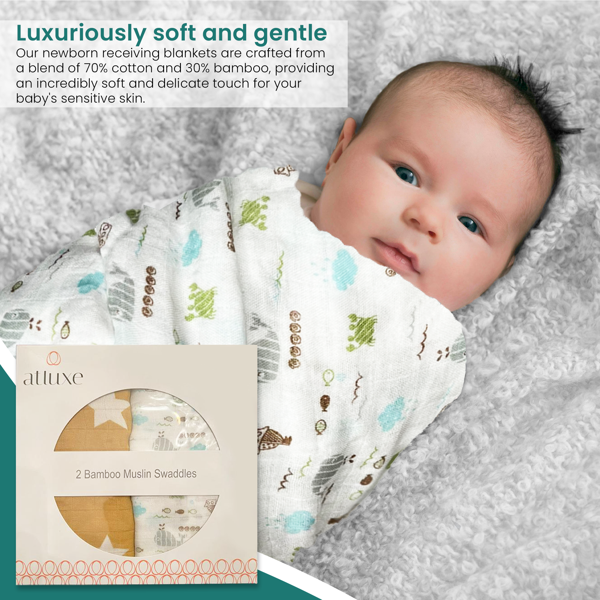 Premium Baby Swaddle Blanket
